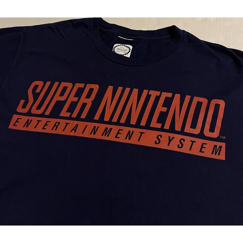 Super Nintendo Entertainment System OFFICIAL T-Shirt LG Retro Nerd Gaming SNES